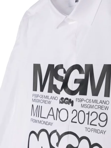 Koszula dziecięca Msgm biała