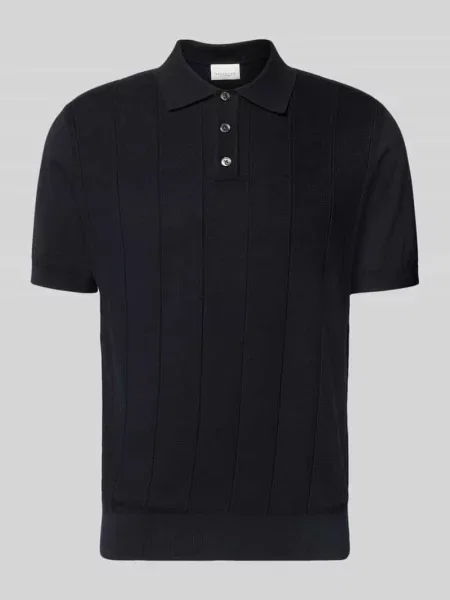 Koszulka polo z bawełny o kroju regular fit model Pima Primo' Profuomo granatowe