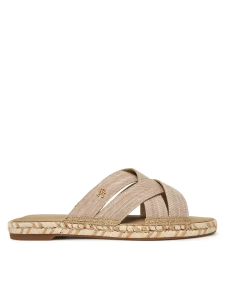 Чехли Tommy Hilfiger CHAMBRAY ESPADRILLE MULE бежово