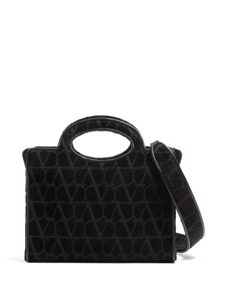 Geantă shopper Valentino Garavani negru