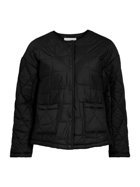 VILA Geacă de primăvară-toamnă negru