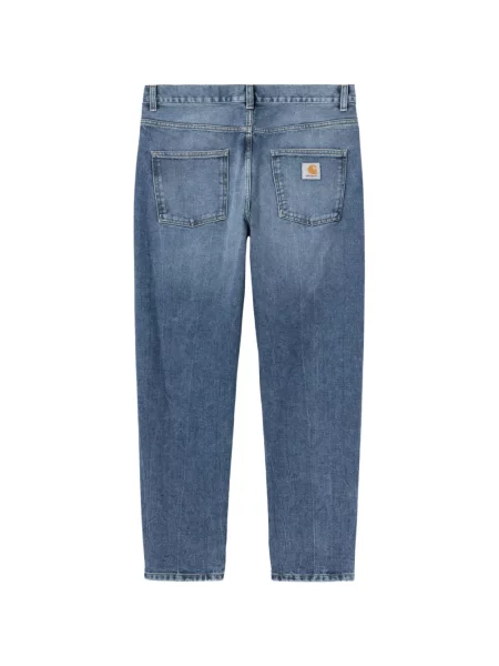 Blugi Carhartt Wip cu autograf albastru