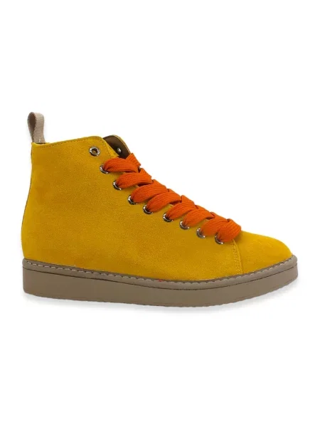 Sneakersy Panchic skórzane żółte