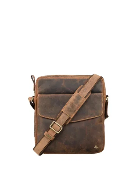 Кожаная сумка Visconti коричневая