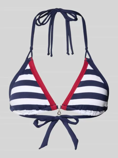 Góra od bikini z wiązaniem model BLUCO NAVY' Banana Moon granatowe