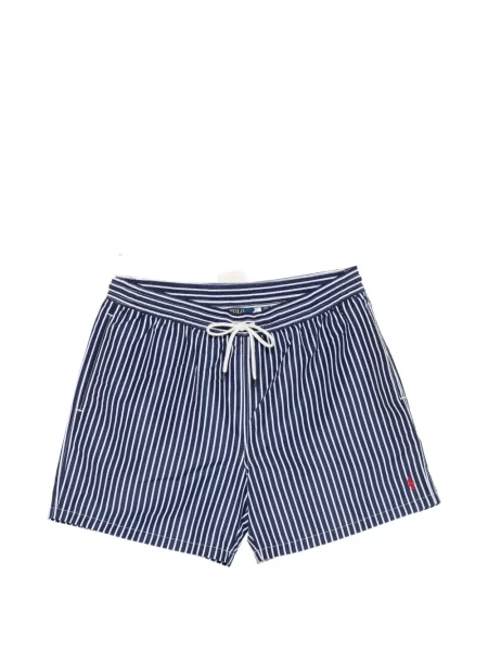Blugi Polo Ralph Lauren cu decolteu în V de catifea cord cu dungi albastru