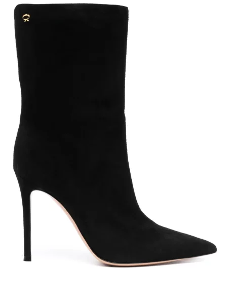 Botine Gianvito Rossi din piele de căprioară negru