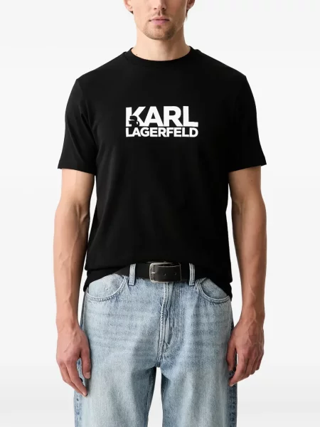 Tricou Karl Lagerfeld cu imagine negru