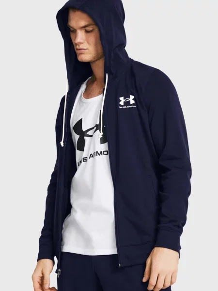 Махрова спортивна кофта Under Armour синя