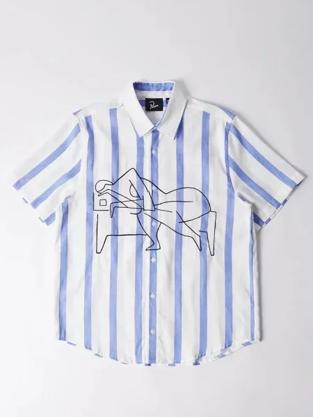 Сорочка з льону by Parra Sleep now regular класичний комір