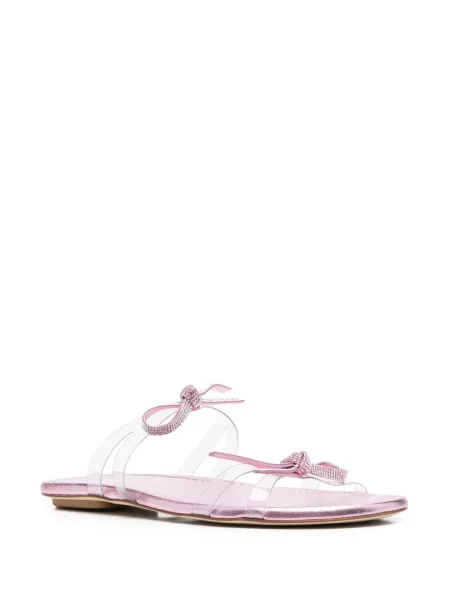 Papuci Stuart Weitzman cu funde alb