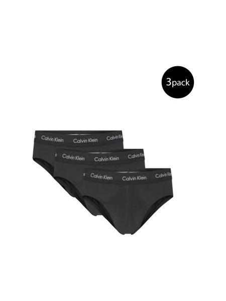 Slipy Calvin Klein Hip Brief 3 páry black body černé