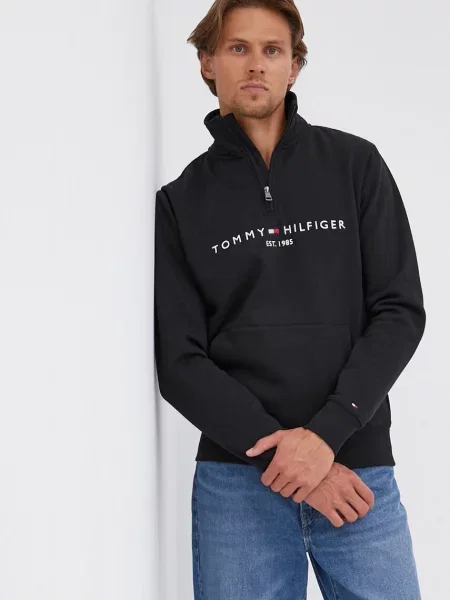 Dukserica Tommy Hilfiger za muškarce crna