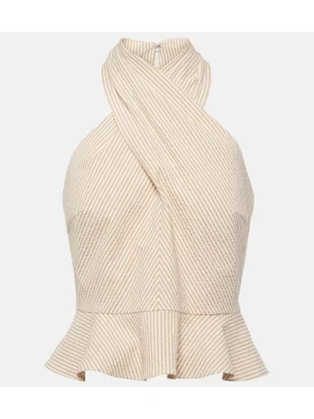 Top Veronica Beard cu gât halter