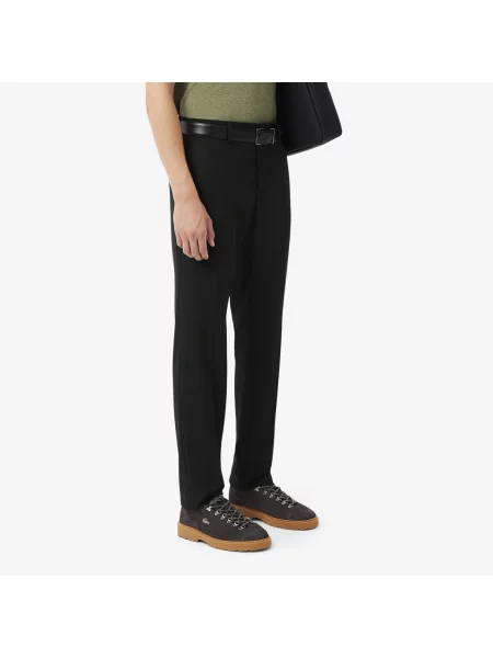 Lacoste Spodnie Chino O Regularnym Kroju czarny