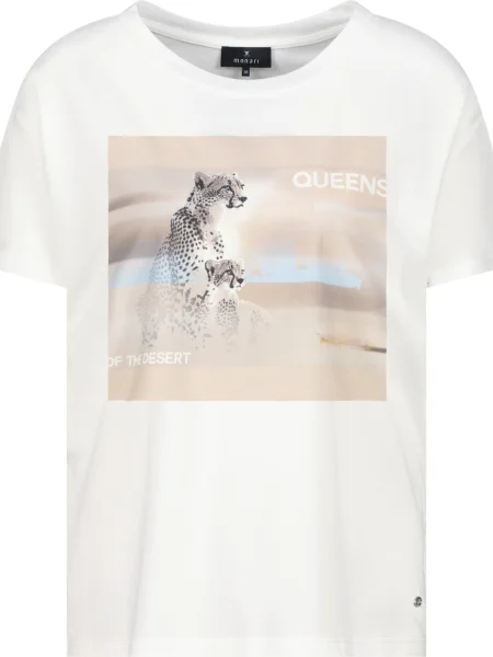 Monari Tricou bej / ecru / albastru pastel / murdar alb