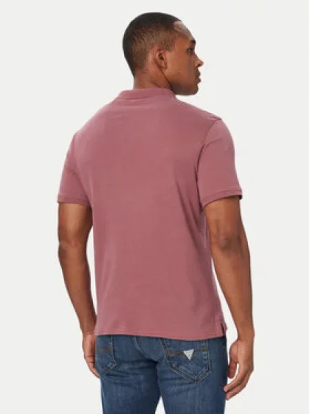 Polo majica Guess Jeans ljubičasta