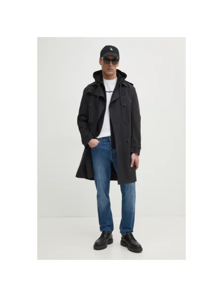 Bluza z kapturem Armani Exchange z kapturem czarna