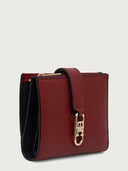 Portofel Tommy Hilfiger Th Libre Bifold roșu
