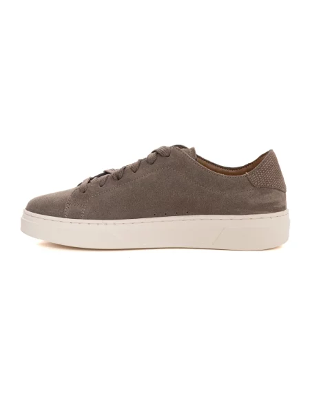 Sneakersy Boss zamszowe brązowe