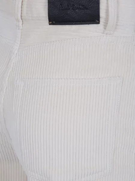 Pantaloni Paul Smith de catifea cord alb