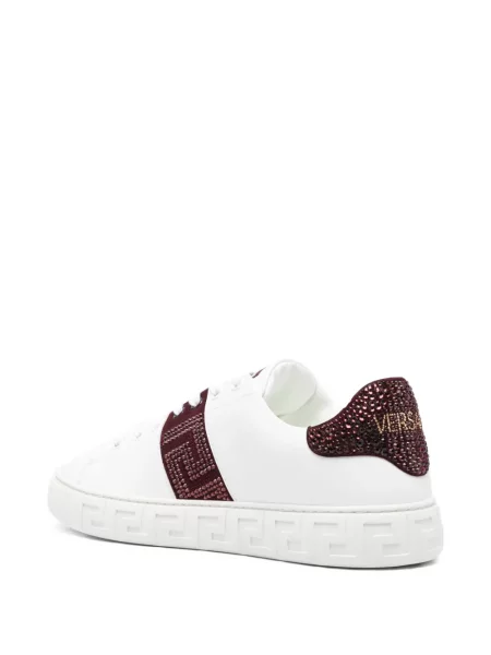 Sneakerși Versace din piele alb