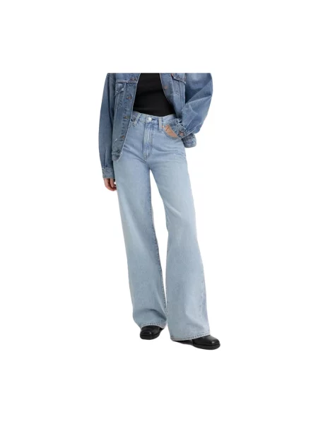 Szerokie jeansy Levi's niebieskie