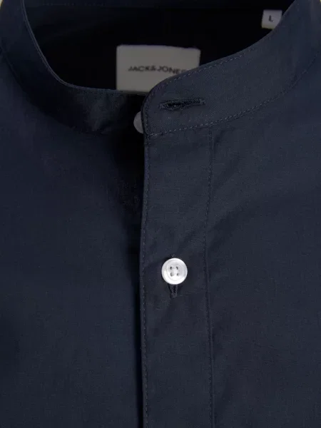 Сорочка JACK & JONES темно-синій поліестер/бавовна синя