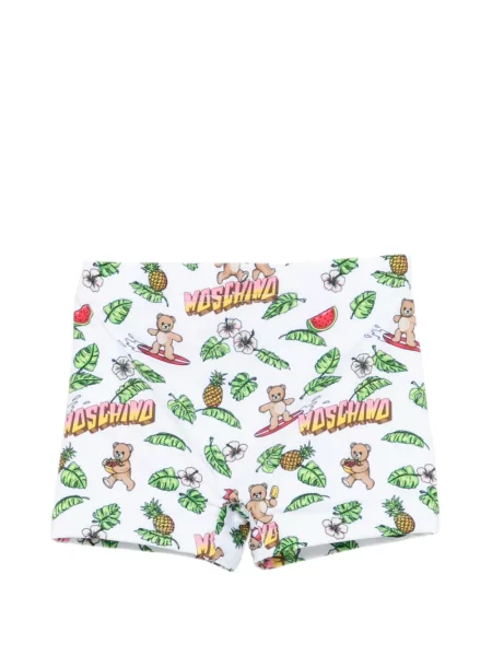 Kąpielówki dziecięce Moschino białe