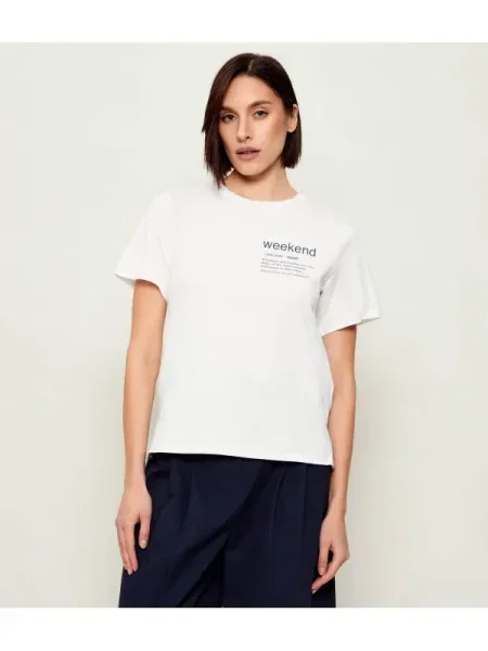 Weekend MaxMara Tricou WKDTENUE | Relaxed fit alb