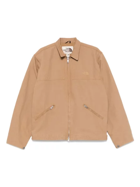 Geacă The North Face din canvas maro