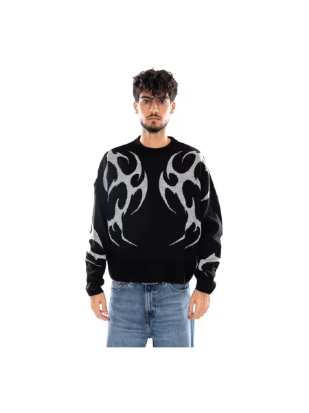Sweter Dolly Noire z ćwiekami czarny