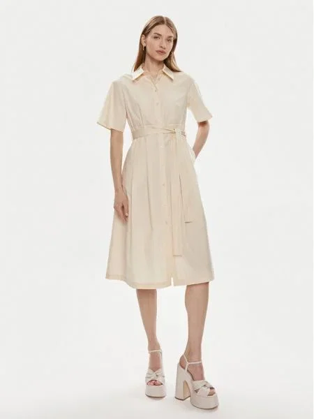 MAX&Co. Rochie tip cămașă Zeppa Écru