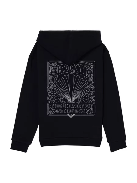 Bluza z kapturem Roxy z zamkiem dla dziewczynek szara