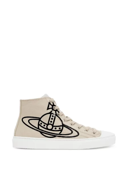 Sneakerși Vivienne Westwood cu imagine din canvas