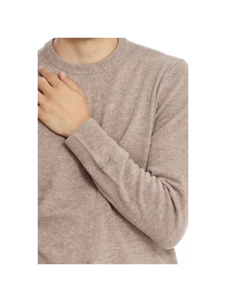 Sweter Mc2 Saint Barth brązowy
