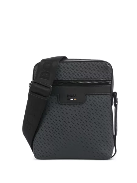 Crossbody táska Boss szürke
