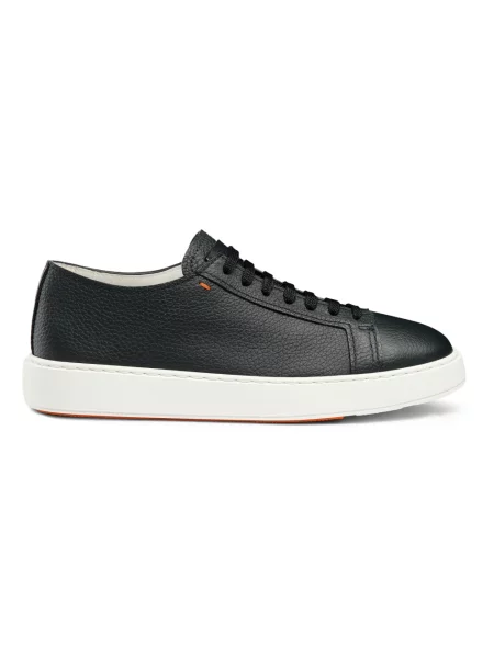 Sneakersy Santoni skórzane niebieskie