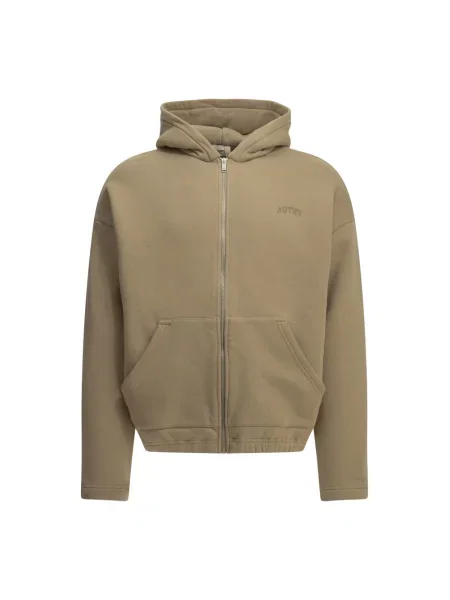 Bluza rozpinana Autry z logo beżowa
