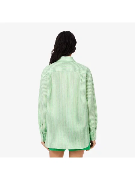 Рубашка Lacoste зеленая
