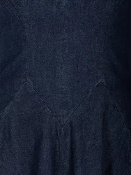Rochie din denim Free People albastru