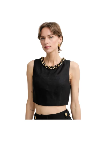 Top Elisabetta Franchi czarny