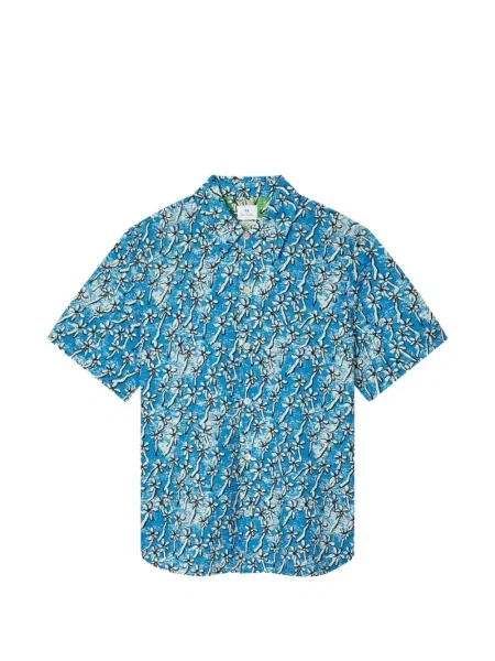 Květinová košile Ps Paul Smith s potiskem modrá