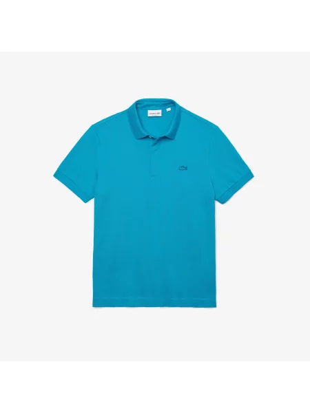 Поло Lacoste голубое