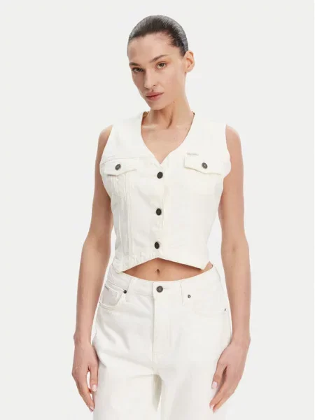 Guess Jeans Жилет білий
