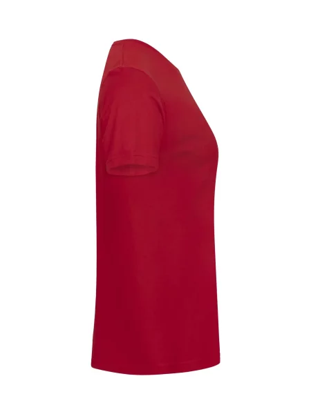 Clique Classic OC-T T-shirt z bawełny organicznej – red czerwona