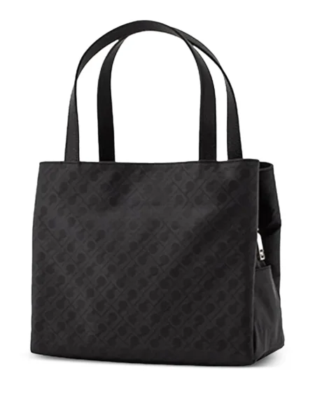 Geantă shopper Gherardini cu imagine cu imprimeu geometric negru