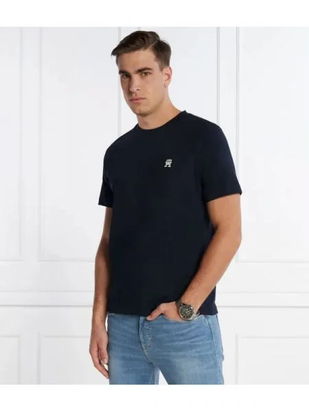 Tommy Hilfiger Póló MONOGRAM IMD TEE kék