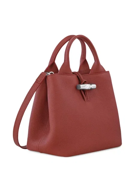Kožená shopper kabelka Longchamp červená