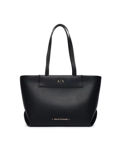 Torebka Armani Exchange skórzana czarna